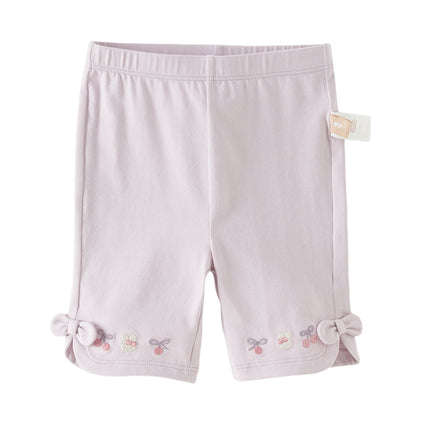Toddler Girls Summer Multi-color Cute Embroidery Comfortable Straight-leg Pants