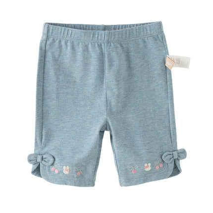 Toddler Girls Summer Multi-color Cute Embroidery Comfortable Straight-leg Pants
