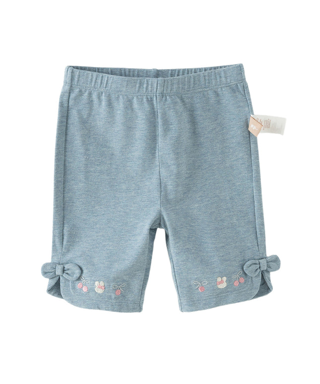 Toddler Girls Summer Multi-color Cute Embroidery Comfortable Straight-leg Pants