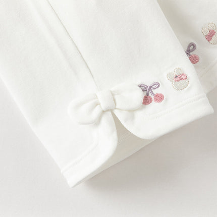 Toddler Girls Summer Multi-color Cute Embroidery Comfortable Straight-leg Pants