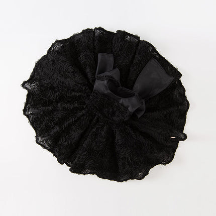 Toddler Girls Summer Black Elegant Sleeveless Haute Couture Princess Dress