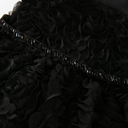 Toddler Girls Summer Black Elegant Sleeveless Haute Couture Princess Dress