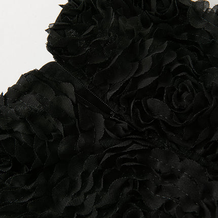 Toddler Girls Summer Black Elegant Sleeveless Haute Couture Princess Dress