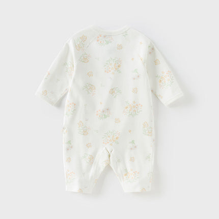 Newborn/Baby Girls/Boys Playful Multi-print Indoor Breathable Cotton Rompers