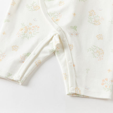 Newborn/Baby Girls/Boys Playful Multi-print Indoor Breathable Cotton Rompers