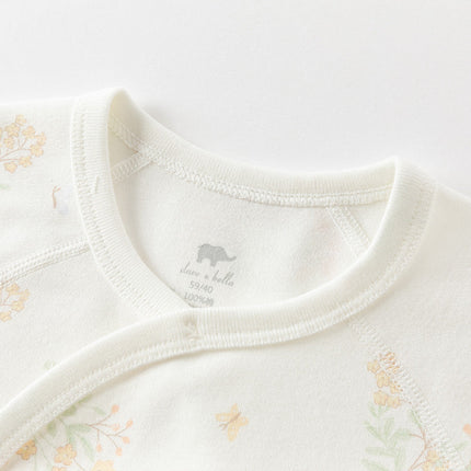 Newborn/Baby Girls/Boys Playful Multi-print Indoor Breathable Cotton Rompers