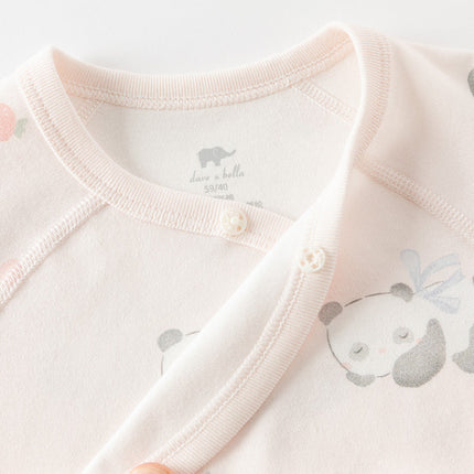 Newborn/Baby Girls/Boys Playful Multi-print Indoor Breathable Cotton Rompers