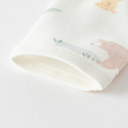 Newborn/Baby Girls/Boys Playful Multi-print Indoor Breathable Cotton Rompers