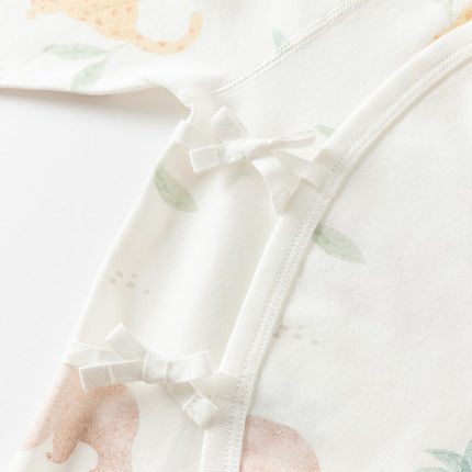 Newborn/Baby Girls/Boys Playful Multi-print Indoor Breathable Cotton Rompers