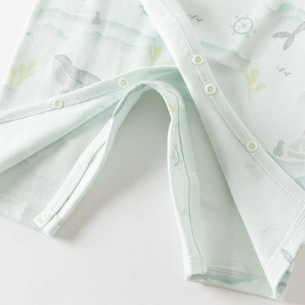 Newborn/Baby Girls/Boys Playful Multi-print Indoor Breathable Cotton Rompers