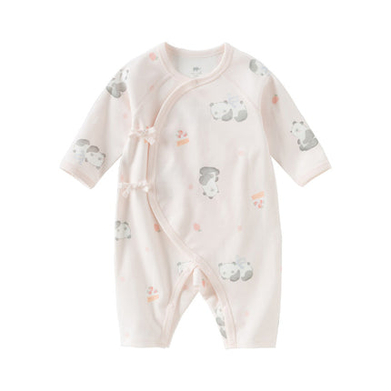 Newborn/Baby Girls/Boys Playful Multi-print Indoor Breathable Cotton Rompers