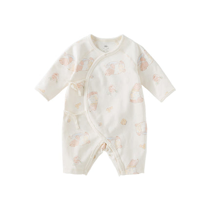 Newborn/Baby Girls/Boys Playful Multi-print Indoor Breathable Cotton Rompers
