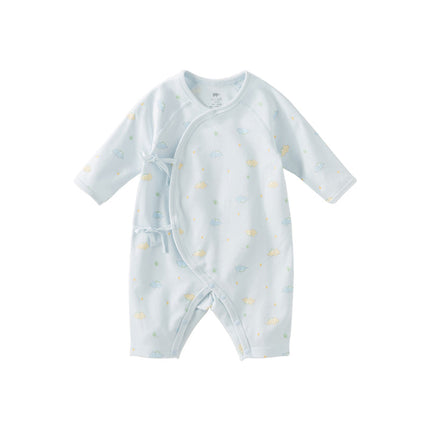 Newborn/Baby Girls/Boys Playful Multi-print Indoor Breathable Cotton Rompers