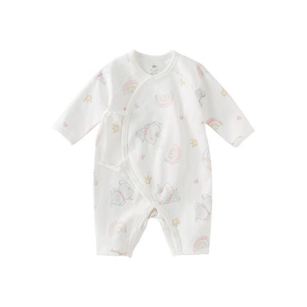 Newborn/Baby Girls/Boys Playful Multi-print Indoor Breathable Cotton Rompers
