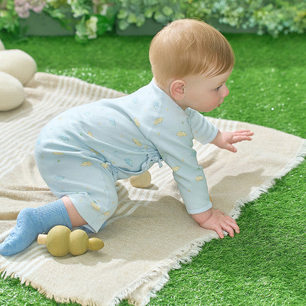 Newborn/Baby Girls/Boys Playful Multi-print Indoor Breathable Cotton Rompers