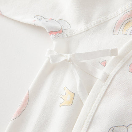 Newborn/Baby Girls/Boys Playful Multi-print Indoor Breathable Cotton Rompers