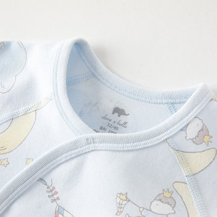 Newborn/Baby Girls/Boys Playful Multi-print Indoor Breathable Cotton Rompers
