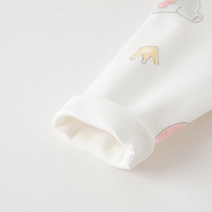 Newborn/Baby Girls/Boys Playful Multi-print Indoor Breathable Cotton Rompers