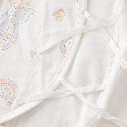 Newborn/Baby Girls/Boys Playful Multi-print Indoor Breathable Cotton Rompers