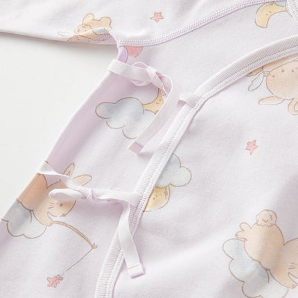 Newborn/Baby Girls/Boys Playful Multi-print Indoor Breathable Cotton Rompers
