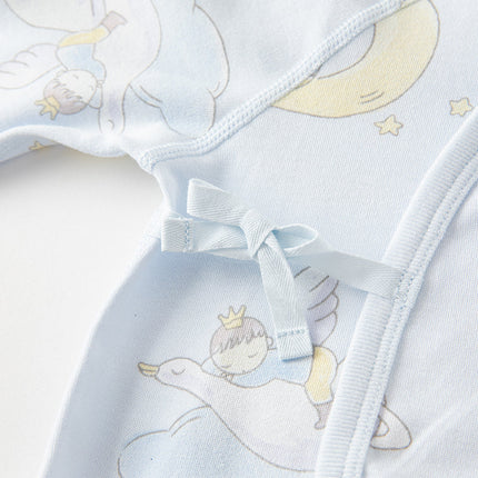 Newborn/Baby Girls/Boys Playful Multi-print Indoor Breathable Cotton Rompers