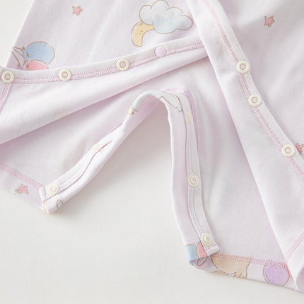 Newborn/Baby Girls/Boys Playful Multi-print Indoor Breathable Cotton Rompers