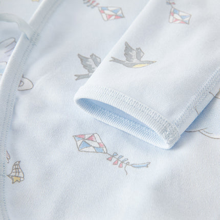 Newborn/Baby Girls/Boys Playful Multi-print Indoor Breathable Cotton Rompers