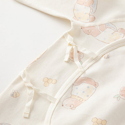 Newborn/Baby Girls/Boys Playful Multi-print Indoor Breathable Cotton Rompers
