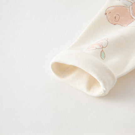 Newborn/Baby Girls/Boys Playful Multi-print Indoor Breathable Cotton Rompers
