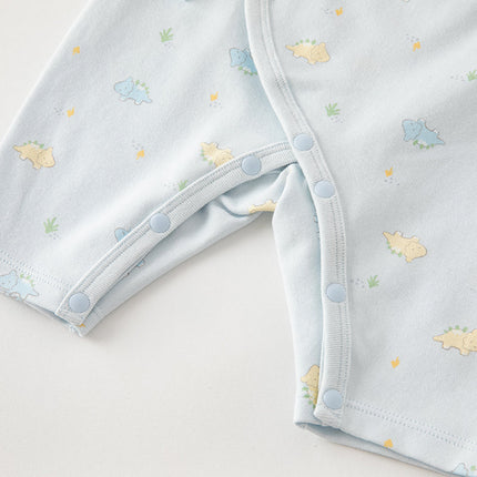 Newborn/Baby Girls/Boys Playful Multi-print Indoor Breathable Cotton Rompers