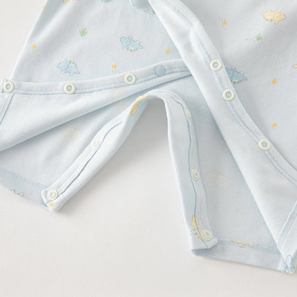 Newborn/Baby Girls/Boys Playful Multi-print Indoor Breathable Cotton Rompers
