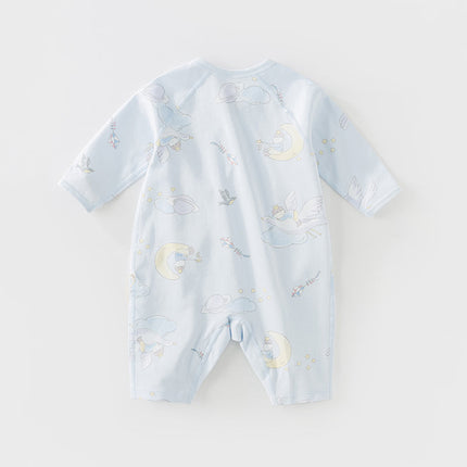 Newborn/Baby Girls/Boys Playful Multi-print Indoor Breathable Cotton Rompers