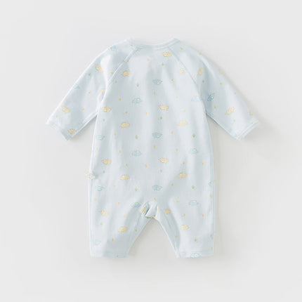 Newborn/Baby Girls/Boys Playful Multi-print Indoor Breathable Cotton Rompers