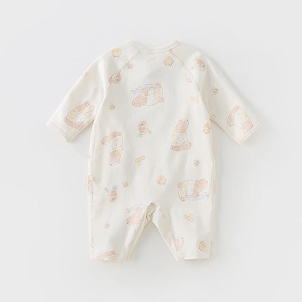 Newborn/Baby Girls/Boys Playful Multi-print Indoor Breathable Cotton Rompers