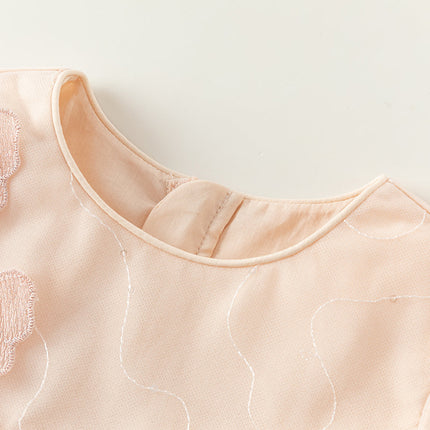 Toddler Girls Charming Light Pink Mesh Princess Dress