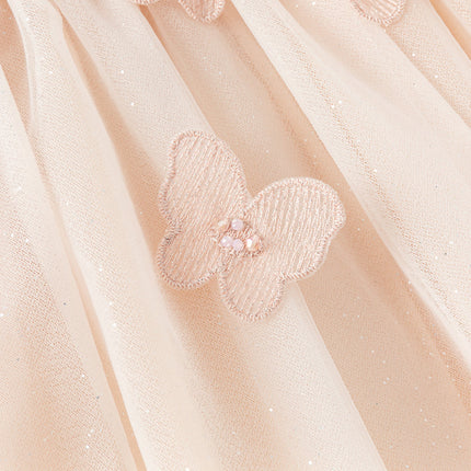 Toddler Girls Charming Light Pink Mesh Princess Dress