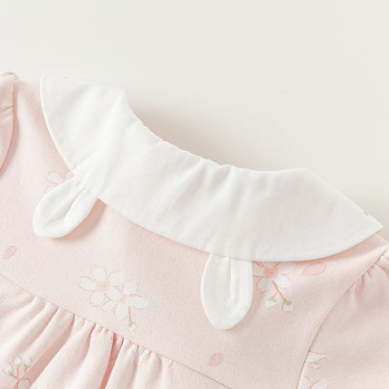 Baby Girl Newborn Casual Cotton Floral Romper Jumpsuit