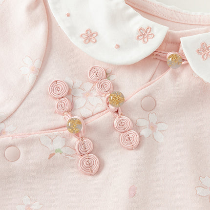 Baby Girl Newborn Casual Cotton Floral Romper Jumpsuit