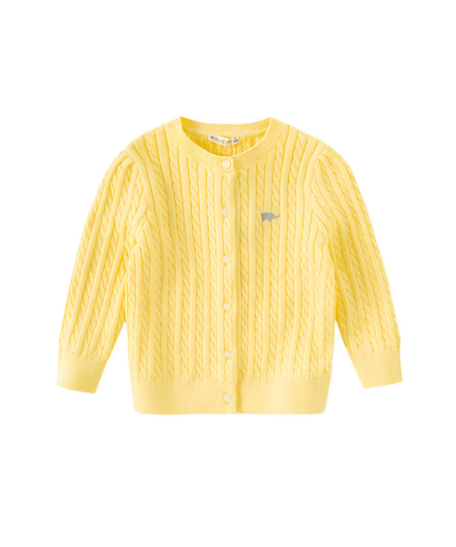 Kids Girls Preppy Knit Sweater-style Cardigans
