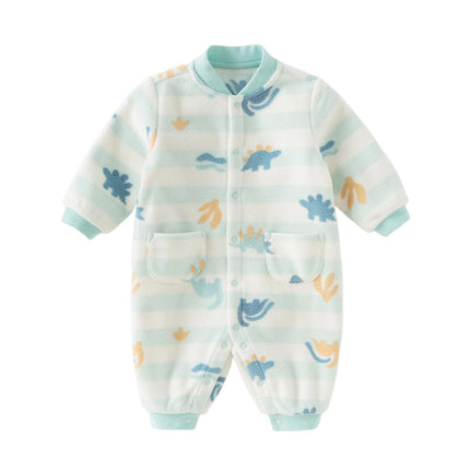Baby Girls/Boys Print Fleece One-Pieces Romper