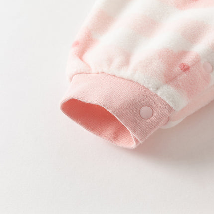 Baby Girls/Boys Print Fleece One-Pieces Romper