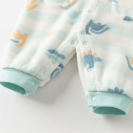 Baby Girls/Boys Print Fleece One-Pieces Romper
