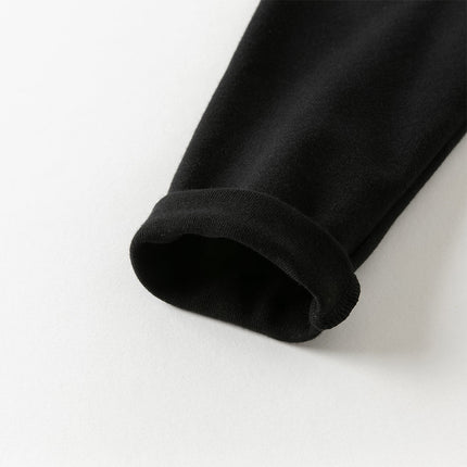 Toddler Girls Black Slim Fit Stretch Leggings