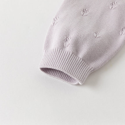 Toddler Girls Cotton Adorable Purple Cardigans