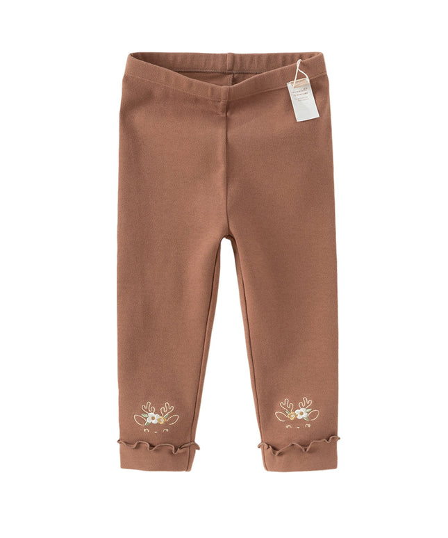 Toddler Girls Cotton Antibacterial Anti-mite Leggings Pants