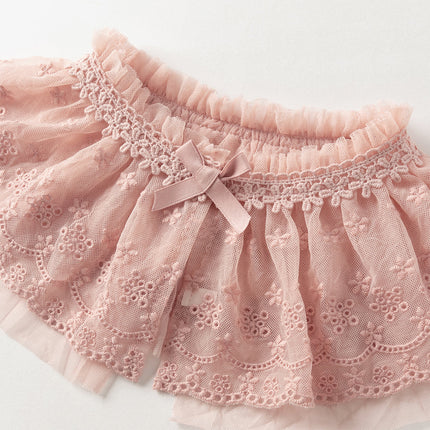 Toddler Girls Sweet Pink A-line Princess Mesh Dress with Cape