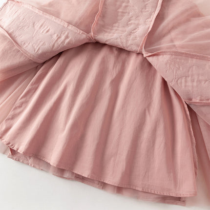 Toddler Girls Noble Pink A-line Princess Mesh Dress