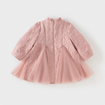 Toddler Girls Noble Pink A-line Princess Mesh Dress