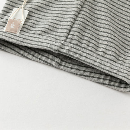 Toddler Girls Grey Striped Cotton Cute Leggings Pants