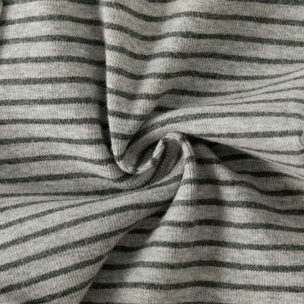Toddler Girls Grey Striped Cotton Cute Leggings Pants